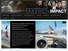 Tablet Screenshot of immigrationimpact.com